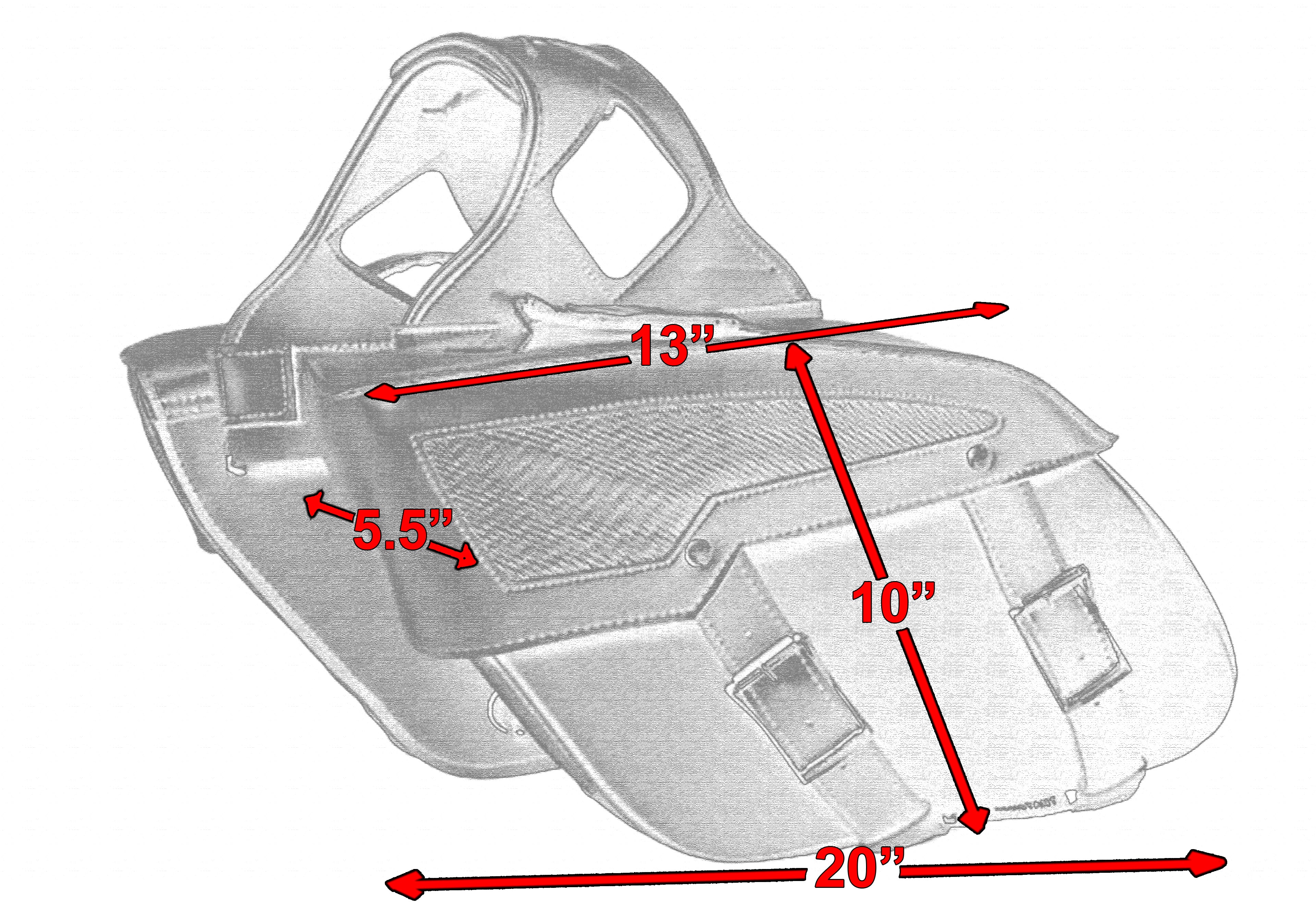 DS Two Strap Saddle Bag